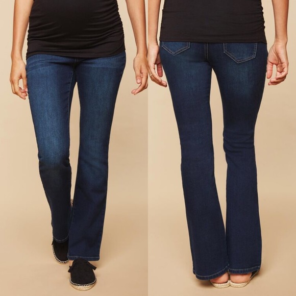 Indigo Blue Jeans Indigo Blue Maternity Dark Wash Bootcut Jeans